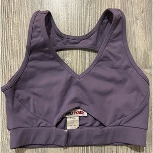 Purple Pixies crop top